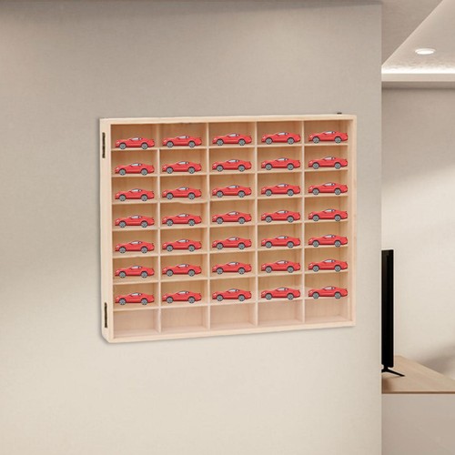 Vitrine murale bois - bois, pour