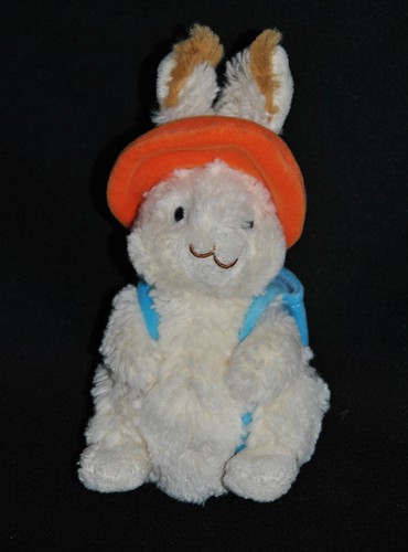 Peluche doudou lapin blanc - peluche,