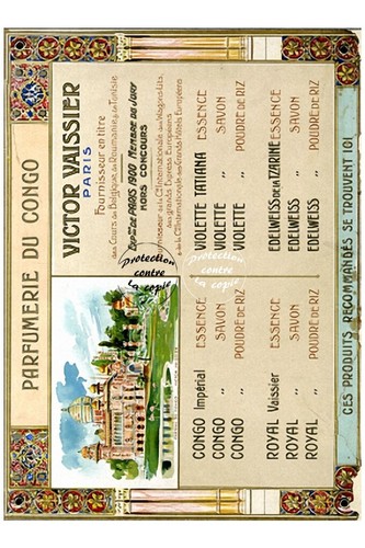 Parfumerie congo vaissier - congo,