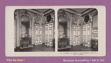 PARIS, VERSAILLES, CHÂTEAU, SALLE À MANGER DE LOUIS XV, VUE STÉRÉO 1903  -R187