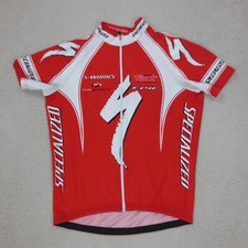 Maillot Cyclisme Full Zip Specialized 2XL Rouge Manches Courtes