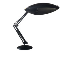 Lampe Architecte articulée Aluminor métal noir 60/70 Space age