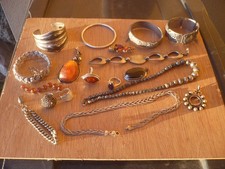 Lot bijoux anciens argent massif 400 Grs