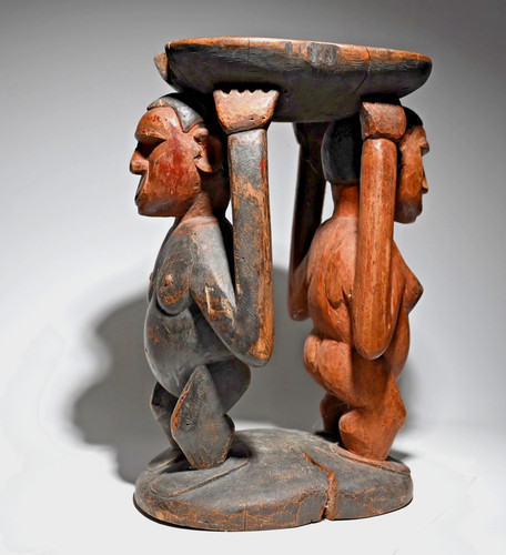 Rare tabouret sepik papouasie - sepik,