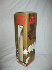 NEUF ? Vintage 70s Ancien SIPHON A CRÈME CHANTILLY BEIGE ISI BERNHARD en BOÎTE