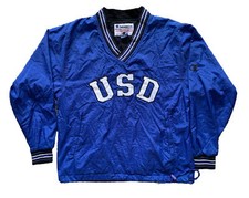 Champion USD San Diego Pull Over Windbreaker Sweat Shirt / 80's 90's / Bleu S