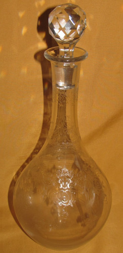 Belle carafe vin cristal - à, en