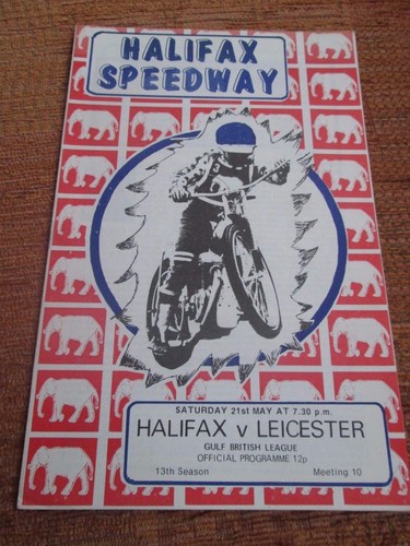 Programme speedway halifax - programme,