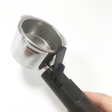 Poign��e de machine �� caf�� noire filtre sans fond 51 mm pour machines �� caf��