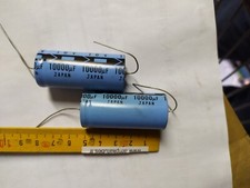 10000 µF 16 v Condensateur chimique Axial  10000 uF Lot 2 Pcs NOS         G6h33
