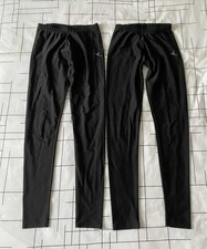 Lot 2 leggings de sport fille noir DECATHLON Taille 10 ans