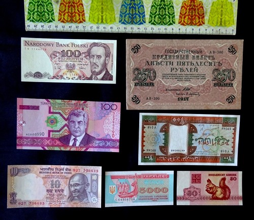Lot 7 billets de - 7,