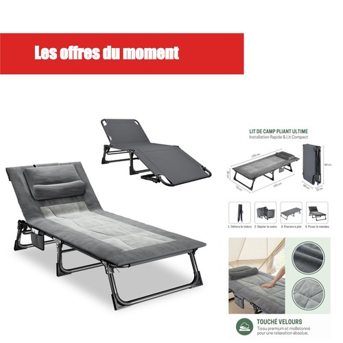 Chaise longue pliable - pliable, 4