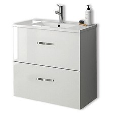 Meuble sous-plan Angelo 70 cm - 2 tiroirs Néova blanc