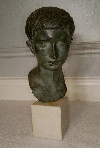 Roman emperor bronze - roman, bust