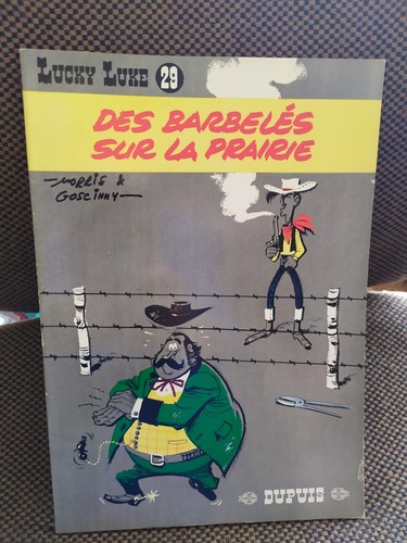 Lucky luke des - barbelés, sur
