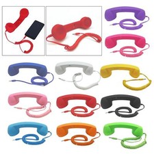 Combiné téléphonique rétro 3,5 mm confort classique résistant aux