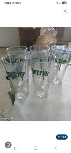 Lot verre perrier neuf - de,
