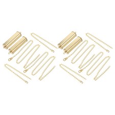 Lot de 2 poids d'horloge murale vintage en fer robuste, chaîne mécanisme