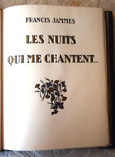 LES NUITS QUI ME CHANTENT - Francis Jammes - Bois de Renefer