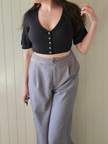 Haut top court crop top