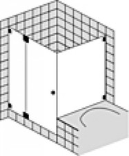 Douche d'angle sur mesure