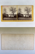 USA, Philadelphia, Fairmount Park, ca.1870, Stéréo Tirage vintage, légendé T