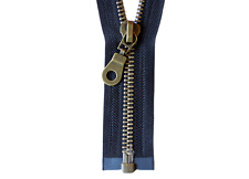 Fermeture Éclair Noir Métal Divisible 8mm Largeur Dents Veste