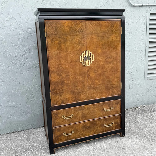 Chinoiserie burl wood and - chinoiserie,