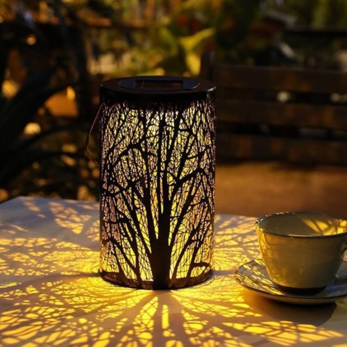 Lampe tube solaire ombres - tube, à