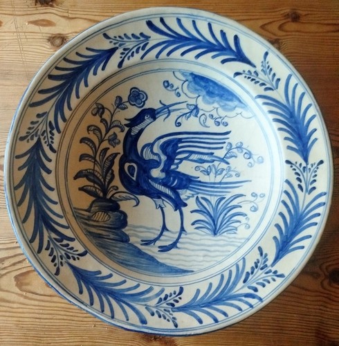 Grand plat faïence - faïence, talavera