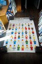 LEGO UNHCR REFUGEE Rare Large French Vintage Advertising Poster Original 1995