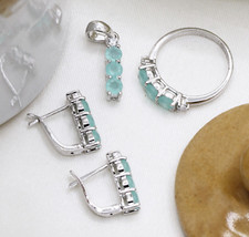 925 Argent Sterling Bleu