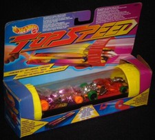 Hot Wheels Top Speed 1994 / 1 Super Lanceur + 1 Tube & 2  Voitures / Jouet TBE!