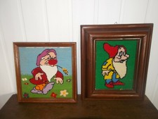 Ancien 2 tableaux Tapisserie