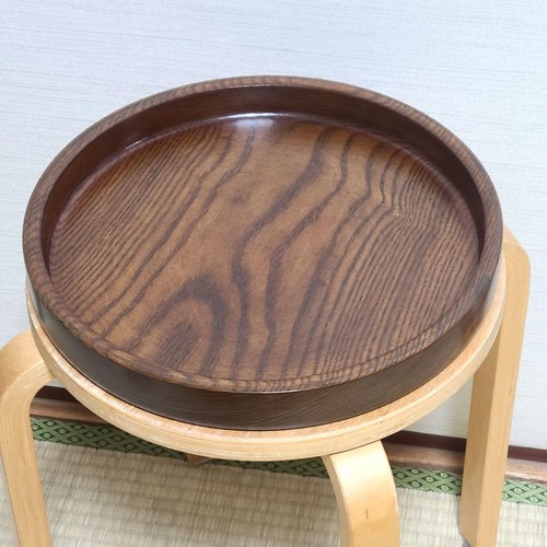 Plateau rond japonais bois - en,