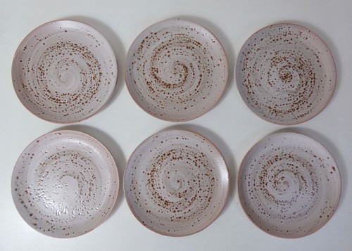 Assiettes plates grès - 6, en