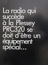 1/83 PUB 3 PAGES PLESSEY ELECTRONIC SYSTEMS COMMANDER PRC 420 RADIO HF FRENCH AD
