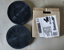 901157 Filtre charbon (x2) D= 200 mm H= 30 mm origine KITFC152 pour hotte SMEG