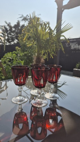 Set vintage ruby red - vintage, wine
