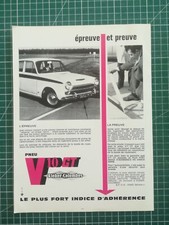 819 belle PUBLICITE ANCIENNE circa 1970 Triumph pneus V10GT Kléber Colombe