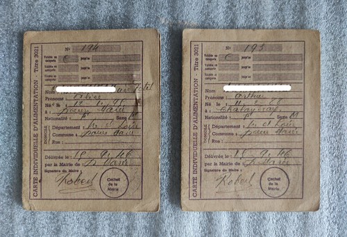 Vieux papiers 2 cartes - -,