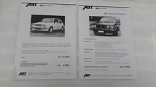 ≃ 1980 Brochure Prospekt ABT VW GOLF GTi  + GTi  1800 145 cv : 2 feuillets