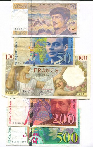 Banque france lot - de, france,