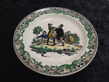 Assiette parlante polychrome