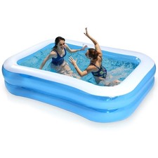 Piscine Gonflable Jardin Famille 245x150x43 cm Extérieure Été Relax