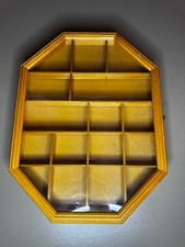 Vitrine murale en bois porte vitrée présentoir collection miniatures bibelots