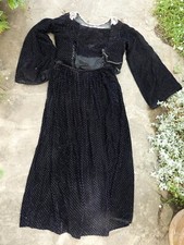 Costume Breton ancien Velour Bleuté 2 pièces début XX ème COLLECTION