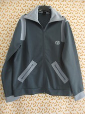 Veste TREVOIS gris 80'S Vintage Jacket Tracksuit Sport Homme France - 186 / L