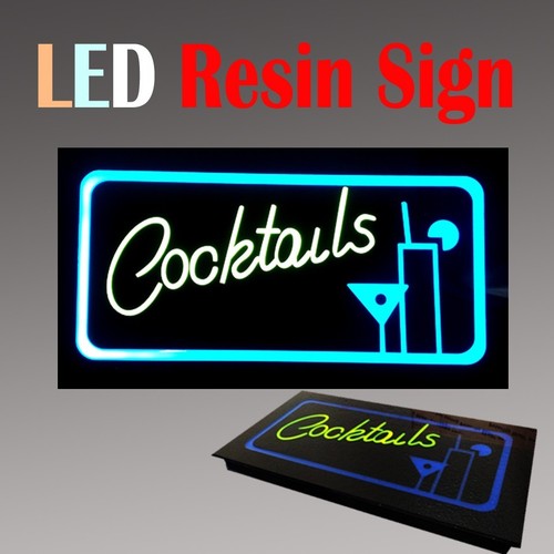 Lighted led resin window - lighted, sign